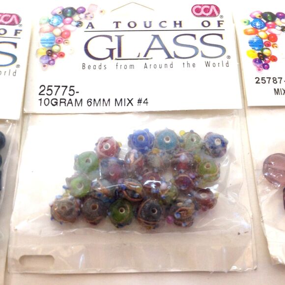 Jewelry Making Bead Sets 3 Packs A Touch of Glass Teal Amethyst/ Pink Mix #4 - Picture 3 of 8